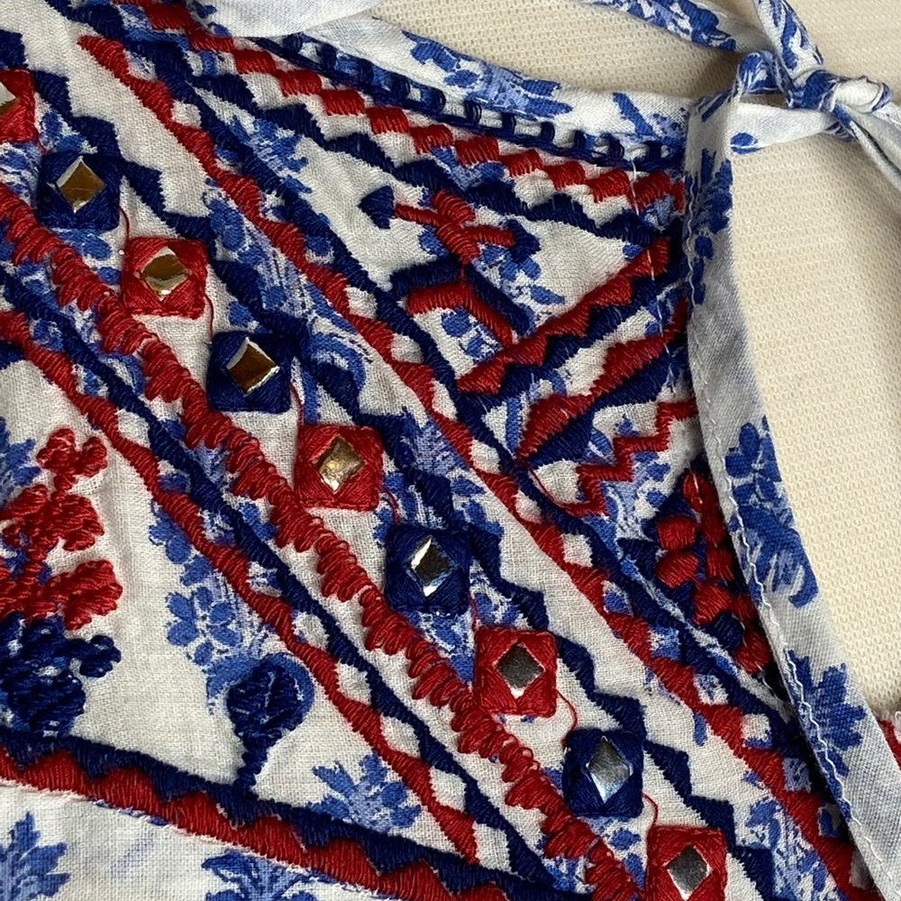 Lucky Brand Boho Top sz L - Picture 4 of 8